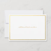 Gold Foil UAWG Wedding Card Einladung (Rückseite)