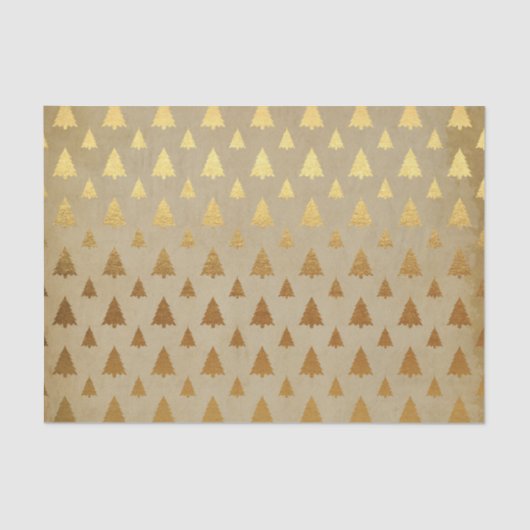 Gold Foil und Kraft Papier Rustikaler Weihnachtsba (Vorderseite)