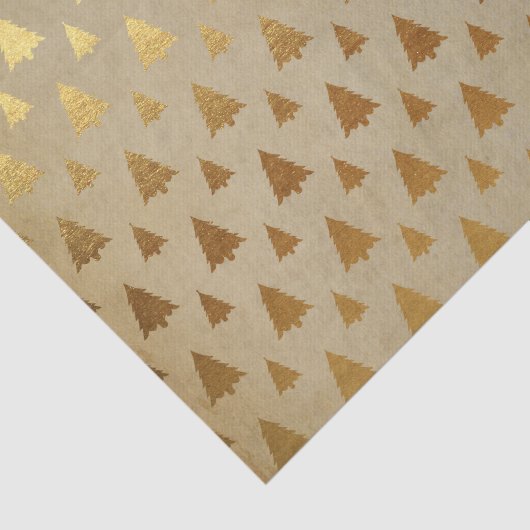 Gold Foil und Kraft Papier Rustikaler Weihnachtsba (Ausschnitt)