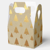 Gold Foil und Kraft Papier Rustikaler Weihnachtsba Geschenkschachtel (Geöffnet)