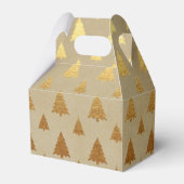 Gold Foil und Kraft Papier Rustikaler Weihnachtsba Geschenkschachtel (Vorderseite)