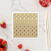 Gold Foil und Kraft Papier Rustikaler Weihnachtsba Serviette (Beispiel)