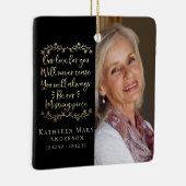 Gold Foil Vermisst Piece Memorial Foto Achtung Keramikornament (Rechts)