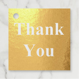 Gold Foil Vielen Dank für Ihr Hochzeitspaar Name h Geschenkanhänger