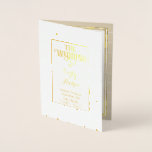 Gold Foil Vintag Damask WEDING PROGRAMM<br><div class="desc">Gold Foil Vintag Damask Hochzeitsprogramm Typografie Hochzeitsorden Dienst. Dieses Gold Foil Wedding Programm ist elegant und hat eine leicht zu vervollständigen Vorlage für Ihren Komfort.</div>