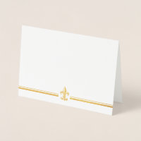 Gold Foil Vintag Elegante Lilie Card