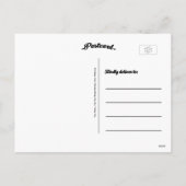 Gold Foil Vintag glückliche Neujahrsgrüße Feiertagspostkarte (Rückseite)