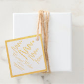 Gold Foil Warmest wünscht Weihnachtsbaumgeschenk-T Geschenkanhänger (Mit Box)