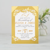 Gold Foil Wedding Einladung Premium Foil (Stehend vorne)