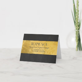 Gold Foil Wedding Modern Vielen Dank Dankeskarte