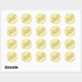 Gold Foil Wedding Monogram Sticker Wedding Rings (Blatt)