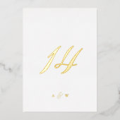 Gold Foil Wedding Table Numbers 1–29  Folieneinladung (Vorderseite)