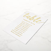 Gold Foil Wedding Tischnummern Foto Backer (Gedreht)