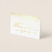 Gold Foil Wedding Vielen Dank Folienkarte (Vorderseite)