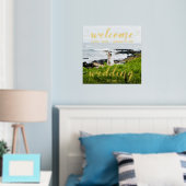 Gold Foil Willkommen bei unserer Hochzeit Ihres Fo Foliendrucke (In Situ (Schlafzimmer))