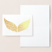 Gold Foil Wings Blank Grußkarte Folienkarte (Anzeige)