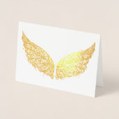 Gold Foil Wings Blank Grußkarte Folienkarte (Vorderseite)
