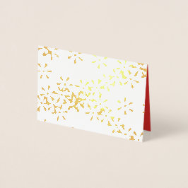 Gold Foil Winter Schnee Weihnachtsgrüße Karte
