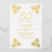 Gold Foil Wir machen noch immer das Party zum Hoch Folieneinladung (Vorderseite)