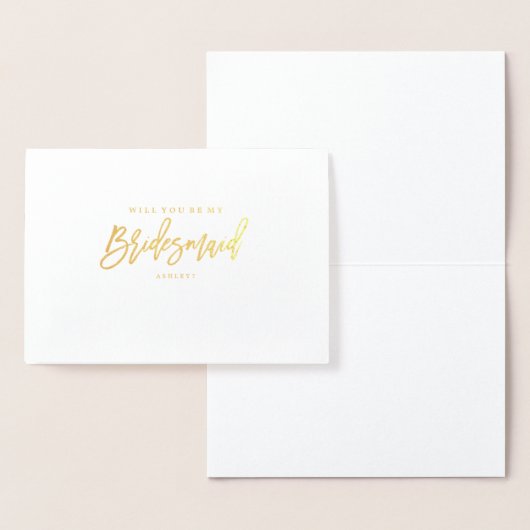 Gold Foil wirst du meine Bridesmaid sein? Karte (Anzeige)