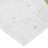 Gold Foil World Map Custom Moveable Heart Position Tischdecke (Schrägansicht)