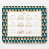 Gold Foil Yearly Calendar 2017 Mouse Pads Benzin Mousepad (Vorne)