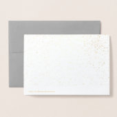 Gold Foiled Dankykarte Folienkarte (Rückseite mit Umschlag)