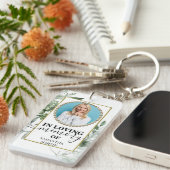 Gold-Foliage-Erinnerung im Love Memory-Foto Schlüsselanhänger (Vorderseite rechts)