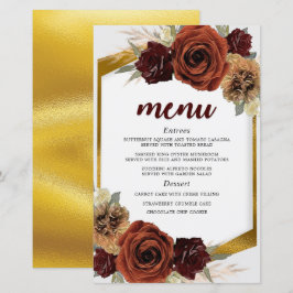 Gold Foliage Rustikales Blumenmenü