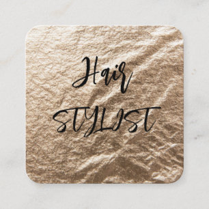 Gold-Folie Eleganz Quadratische Visitenkarte