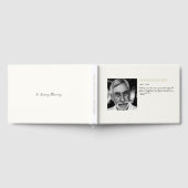 Gold-Folie Foto Zitat Feier der lebenslangen Beerd Gästebuch (Voll)