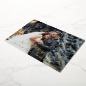 Gold-Folie Hochzeit Dankeschön Karte (Gedreht)