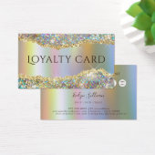 Gold-Folie-Imitate: irisierende Glitzer-Treuekarte (Schreibtisch)