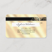 Gold-Folie Kreditkarte Fügen Sie Ihr Logo Hologram Visitenkarte (Rückseite)