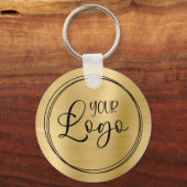 Gold-Folien für Ihr Firmenlogo hier Schlüsselanhänger (Vorderseite)