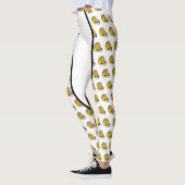Gold Football Helm Print Leggings (Links)