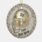 Gold Football Player Ornament (Links)