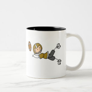 Gold Football Spieler Tasse