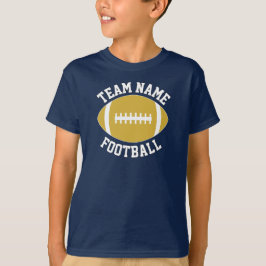 Gold Football Team Name, Spieler und Nummer Sport T-Shirt