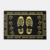 Gold Footprints Fußmatte (Vorderseite)