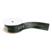 Gold & Forest Green stilvolle Ribbon Satinband (Spule)