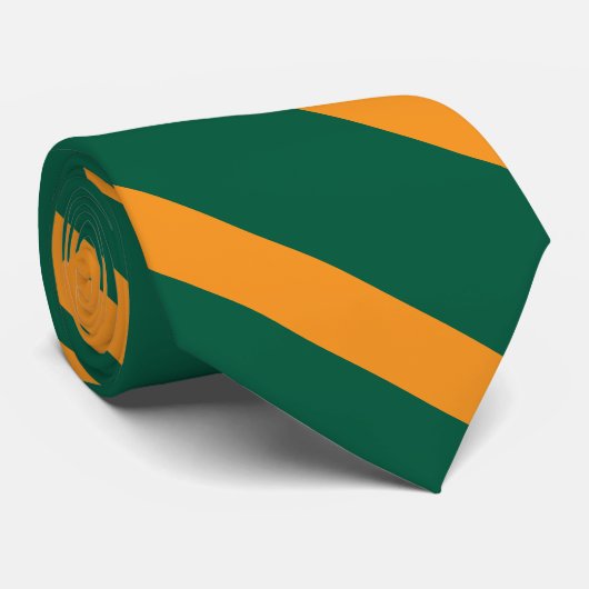 Gold Forest Stripe Krawatte (Gerollt)