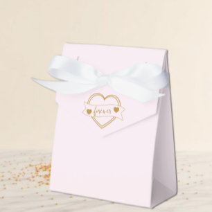 Gold Forever Hearts Brautparty Geschenkschachtel