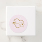 Gold Forever Hearts Bridal Shower Geschenkanhänger (Beispiel)