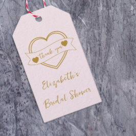 Gold Forever Hearts Junggesellinnenabschied Geschenkanhänger