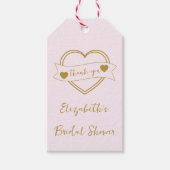 Gold Forever Hearts Junggesellinnenabschied Geschenkanhänger (Vorderseite)