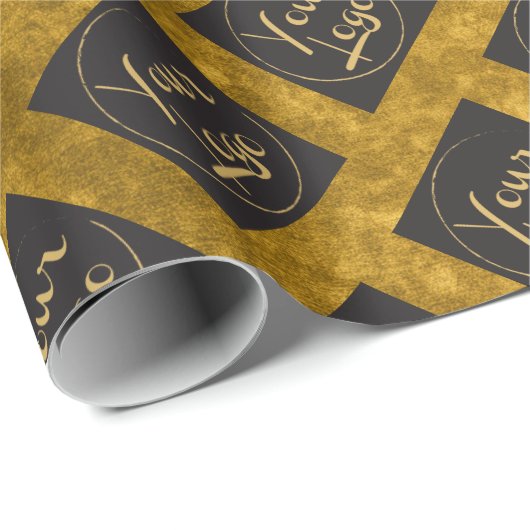 Gold-Fossil hinzufügen Umpackpapier für Ihr Firmen Geschenkpapier (Rolleneckpunkt)