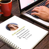 Gold Foto Beruflich Business QR-Code Notizblock