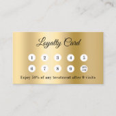 Gold Foto Business QR-Code-Treuekarte Treuekarte (Vorderseite)