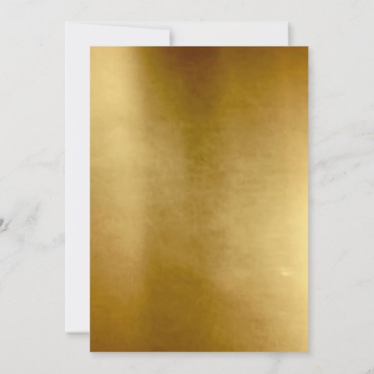 Gold Foto Collage Geburtstag Einladung (Rückseite)